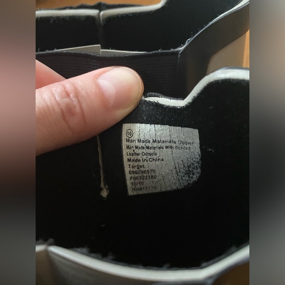 Target, Chelsea chunky rain boots, grey and black, size 10 - Picture 5 of 5